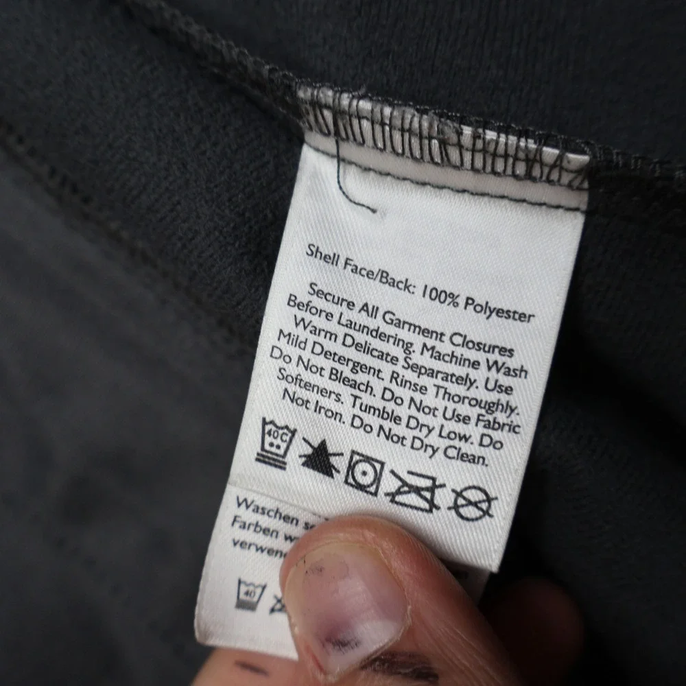 Eddie Bauer Jacket Mens Large‎ Tall Grey Softshell Wind Rain Full Zip Outdoor